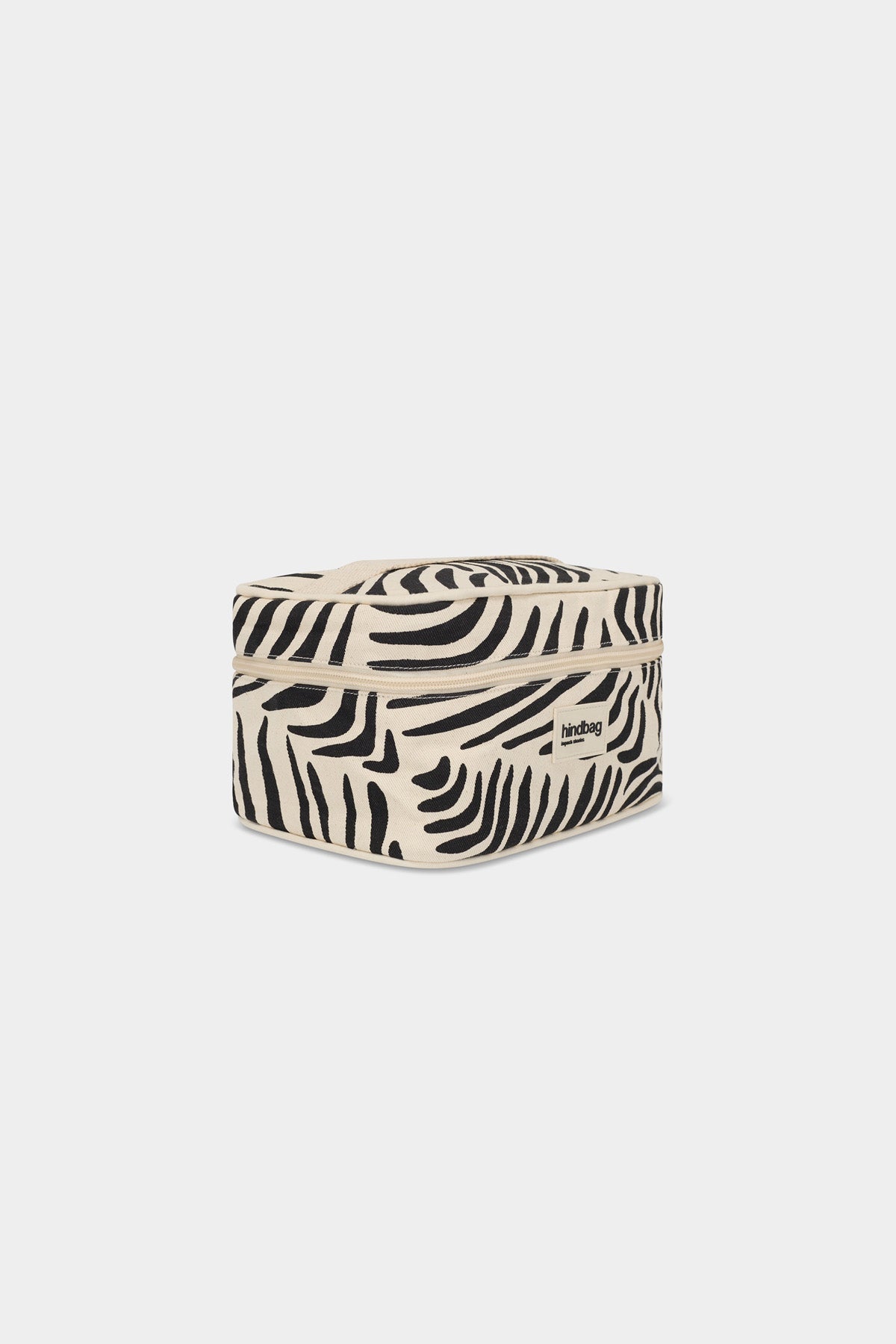 Gaspard Zebra Cream Toiletry Bag