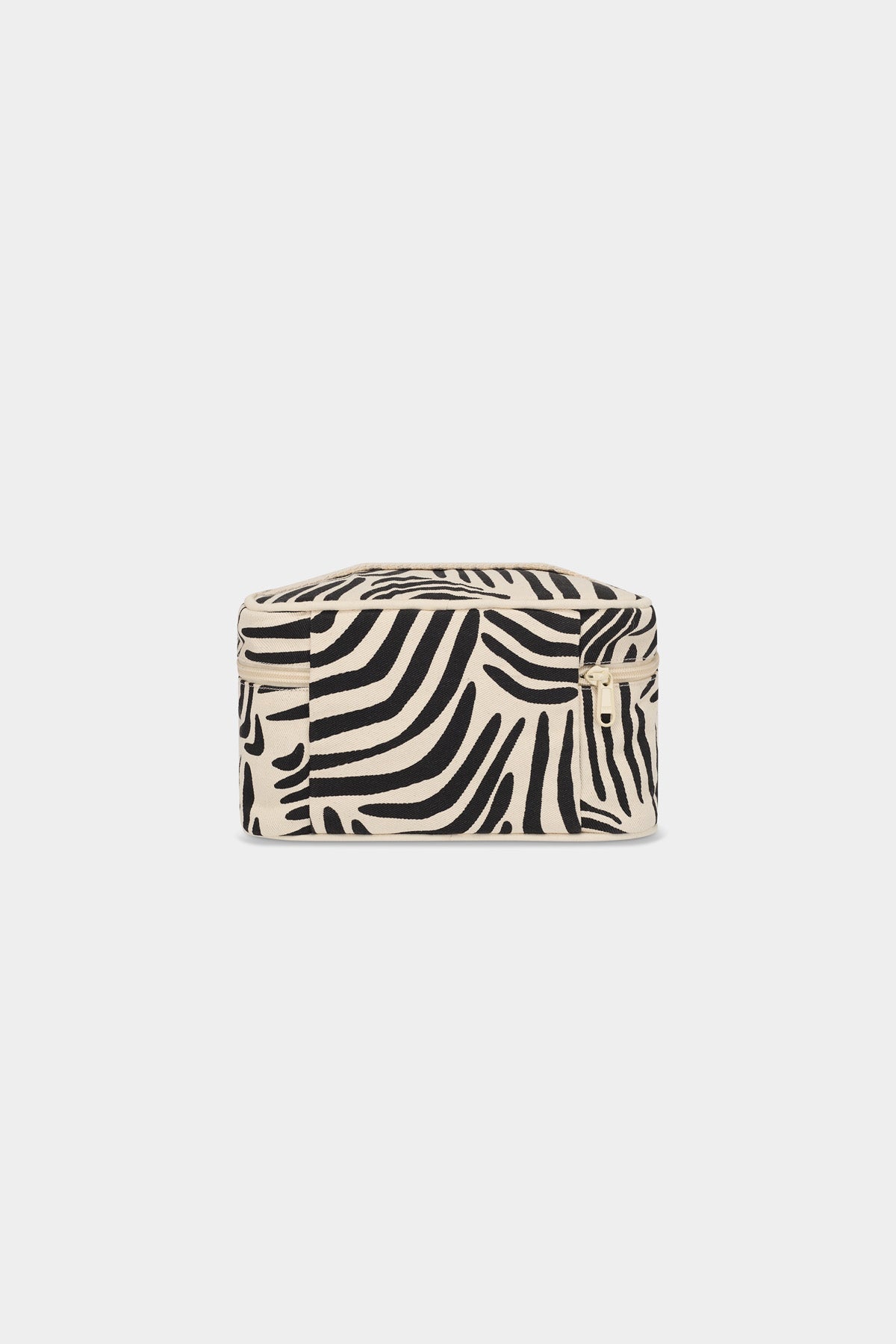 Gaspard Zebra Cream Toiletry Bag