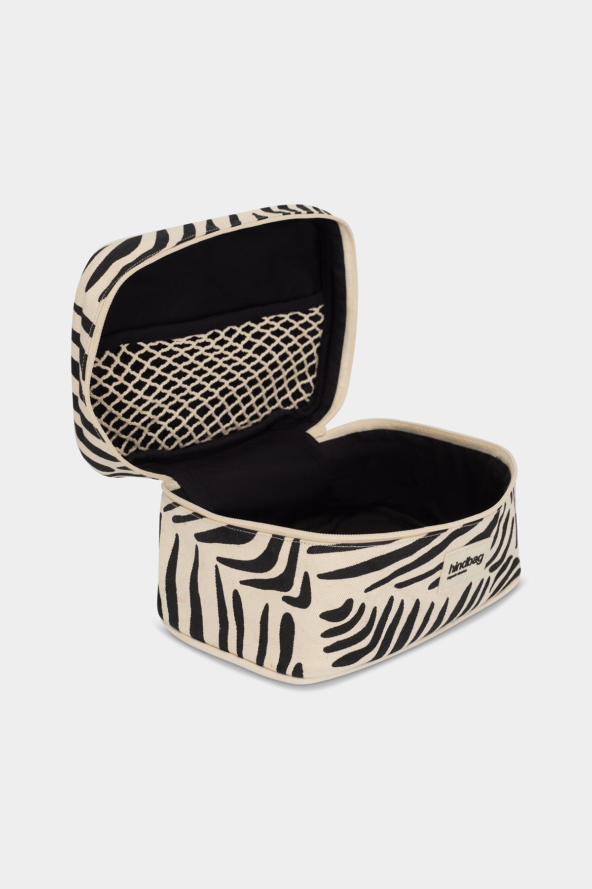 Gaspard Zebra Cream Toiletry Bag