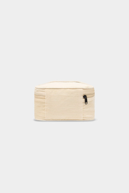 Gaspard cream corduroy Toiletry bag