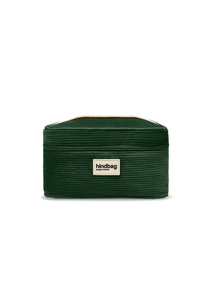 Gaspard Pine Green Corduroy Vanity Case
