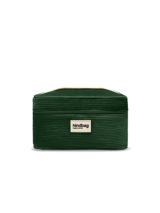 Gaspard Pine Green Corduroy Vanity Case