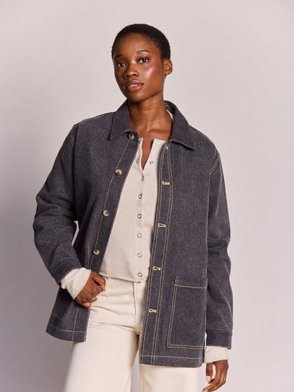 Marcel denim grey unisex jacket