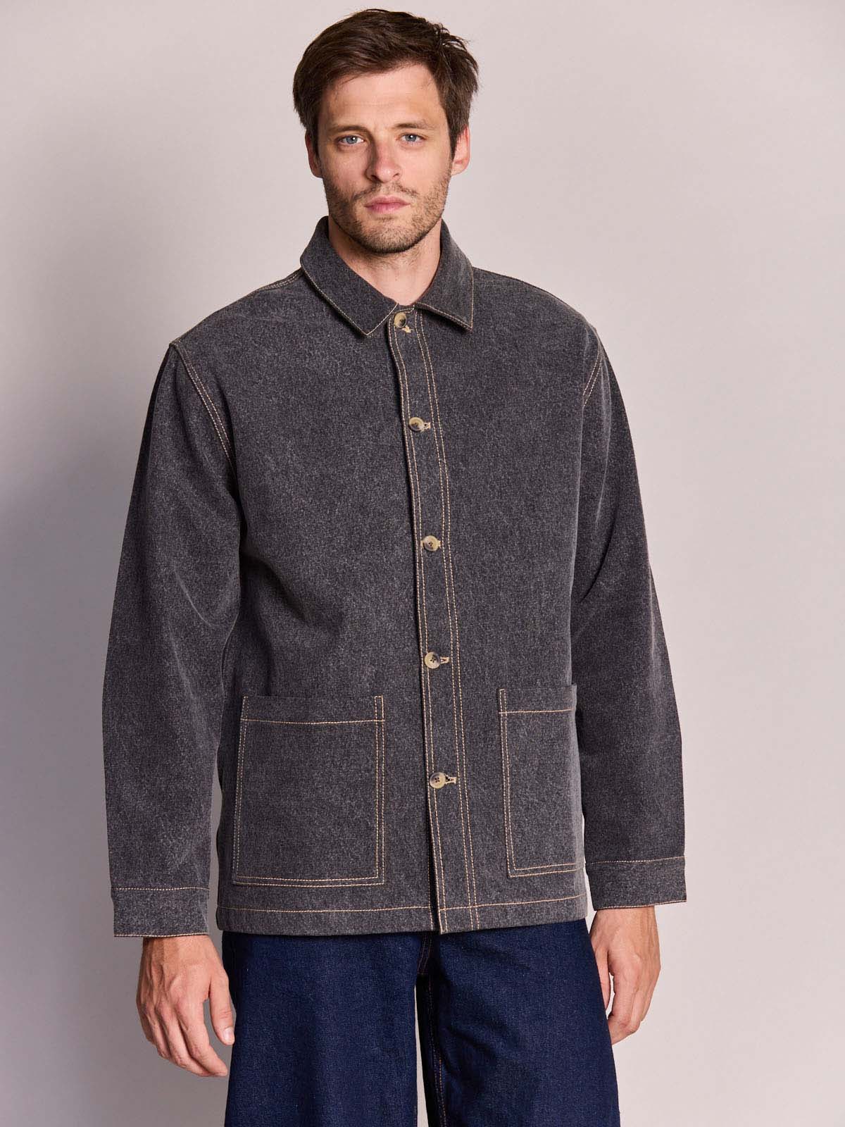 Marcel denim grey unisex jacket