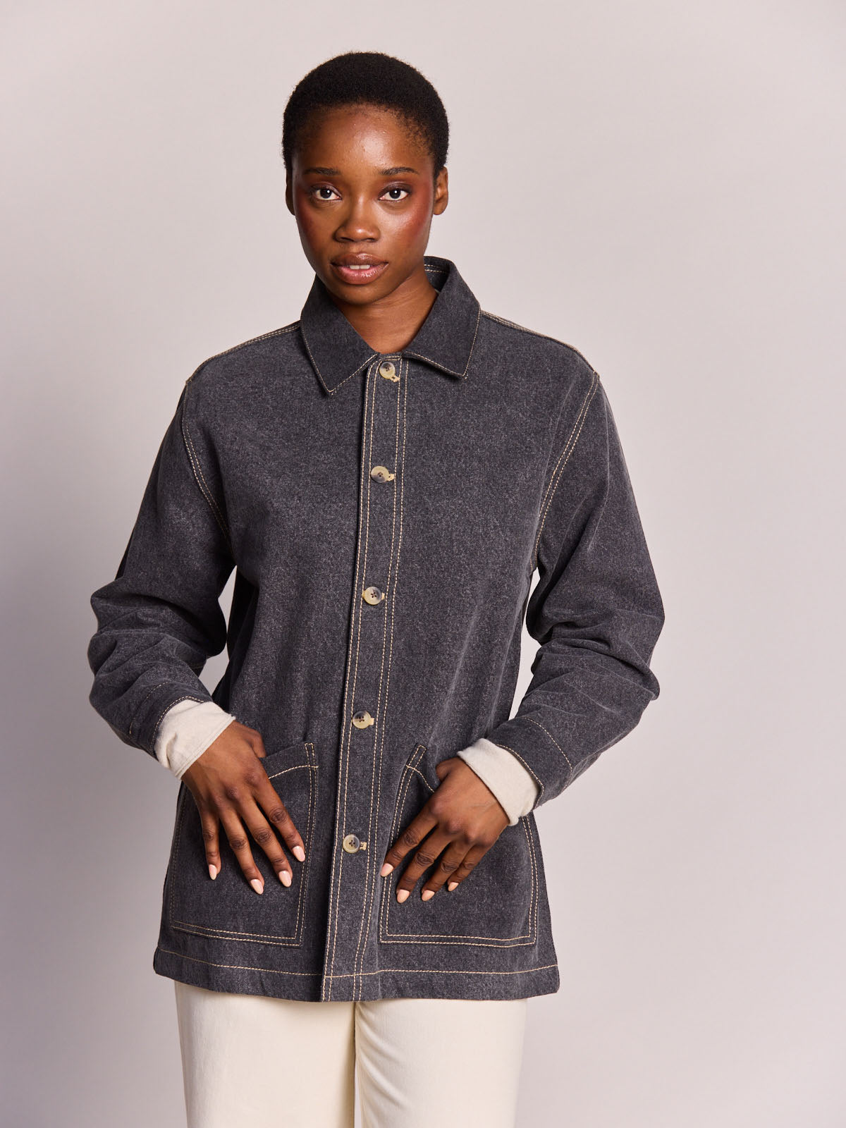 Marcel denim grey unisex jacket