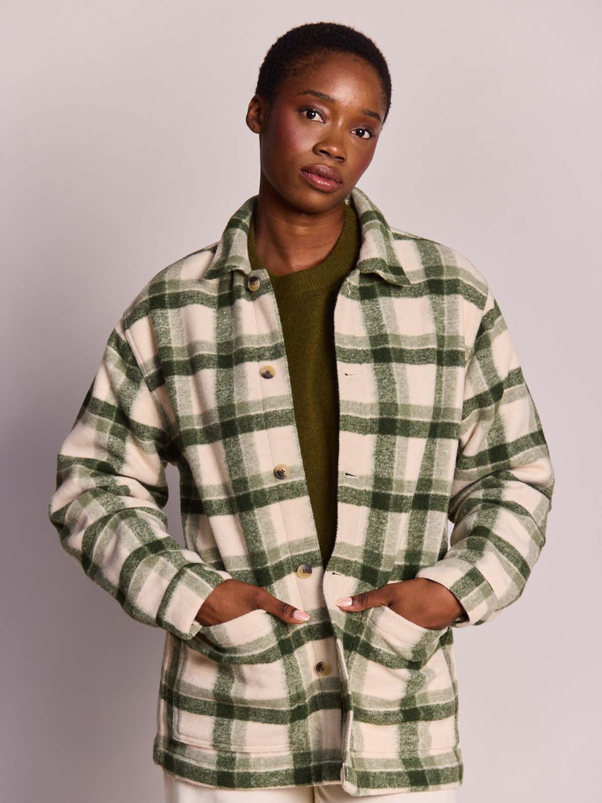 Marcel Green Tartan unisex jacket