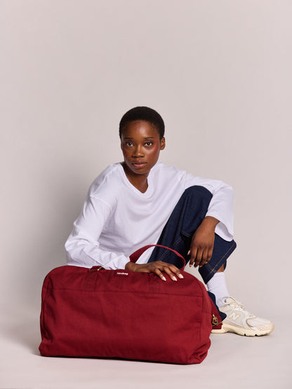 Yves burgundy travel Bag
